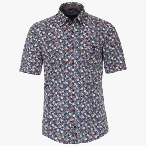 Herren Freizeithemd mit floralem Print von CasaModa Front