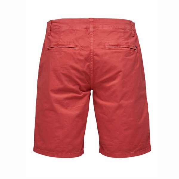 Herren Bermuda Short von Only&Sons in cranberry rot Artikel 22012174 von hinten